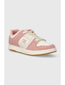DC sneakers in pelle colore rosa