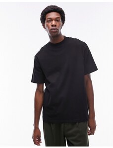 Topman - T-shirt oversize nera-Nero