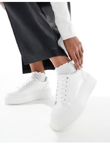 ASOS DESIGN - Dream - Sneakers bianche con suola spessa-Bianco