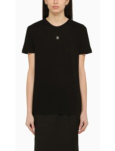 Givenchy T-shirt drappeggiata nera in cotone