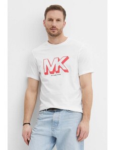Michael Kors t-shirt in cotone uomo colore bianco