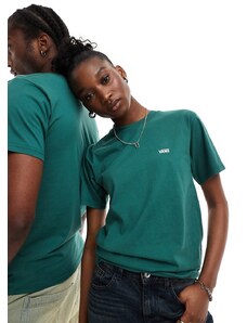 Vans - Left Chest Logo - T-shirt verde scuro con logo sul petto