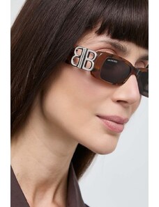 Balenciaga occhiali da sole BB0096S donna colore marrone