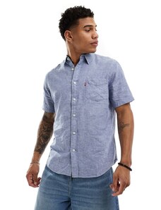 Levi's - Sunset - Camicia con una tasca in chambray blu navy