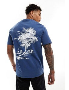 Levi's - T-Shirt blu navy con stampa sul retro