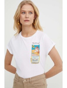Marella t-shirt in cotone donna colore bianco