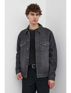 Wood Wood giacca di jeans Ivan Denim uomo colore nero 12315107.7051