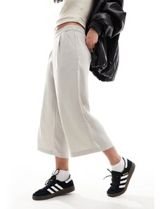 Vero Moda - Pantaloni stile culotte color pietra-Bianco