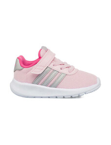 Scarpe sportive primi passi rosa e grigie da bambina adidas Lite Racer 3.0
