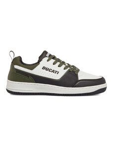 Sneakers bianche, verde militare e nere da uomo Ducati Barsaba 4