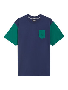 Freddy T-shirt da uomo con maniche e taschino in colore a contrasto