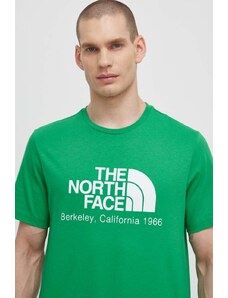 The North Face t-shirt in cotone M Berkeley California S/S Tee uomo colore verde NF0A87U5PO81