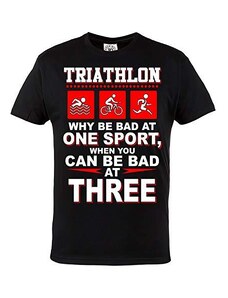 Rule Out Maglietta da Uomo. Triathlon. Nuota. Bici. Corri. Iron Man. Casual Wear (Taglia XLarge)