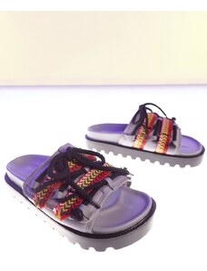 ASOS DESIGN - Sandali in neoprene con suola spessa stile skater-Multicolore