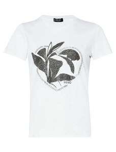 Liu-Jo T-shirt Ecosostenibile con Stampa Logo
