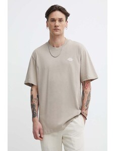 Dickies t-shirt in cotone colore beige con applicazione