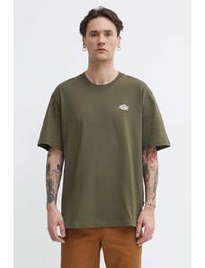 Dickies t-shirt in cotone colore verde con applicazione