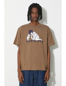 Undercover t-shirt in cotone Tee uomo colore marrone UC1D3807