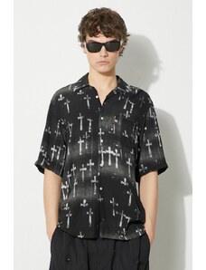Aries camicia Graveyard Hawaiian Shirt uomo colore nero SUAR40100X