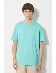 Y-3 t-shirt in cotone Relaxed SS Tee uomo colore turchese IV8220