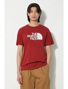 The North Face t-shirt in cotone M S/S Easy Tee uomo colore granata NF0A87N5POJ1