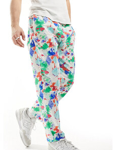 ASOS Made In Kenya - Pantaloni affusolati con stampa a macchie-Multicolore