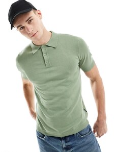 ONLY & SONS - Polo in maglia verde salvia