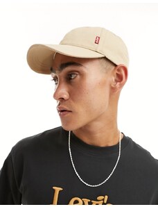 Levi's - Cappellino color crema con logo-Bianco