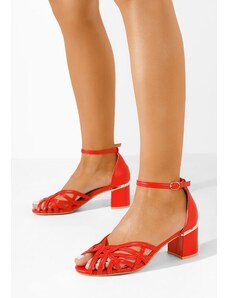 Zapatos Sandali con tacco largo Luigina rosso