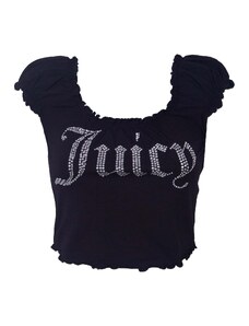 JUICY COUTURE Top crop con strass