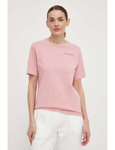 Peak Performance t-shirt in cotone donna colore rosa