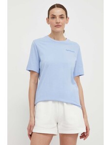 Peak Performance t-shirt in cotone donna colore blu