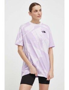 The North Face t-shirt in cotone donna colore violetto NF0A881FUI61