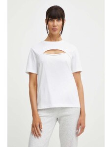 Champion t-shirt in cotone donna colore bianco 117348