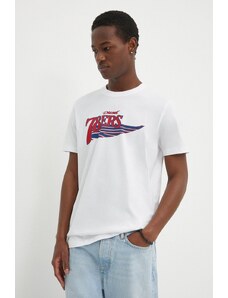 Diesel t-shirt in cotone T-DIEGOR-K75 uomo colore bianco A12503.0GRAI