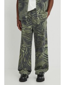 Diesel pantaloni P-GOLD-ZEBRA uomo colore verde A12251.0WGAL