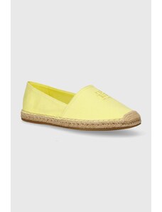 Tommy Hilfiger espadrillas EMBROIDERED FLAT ESPADRILLE colore giallo FW0FW07721