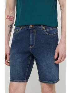 Solid pantaloncini di jeans uomo colore blu navy