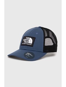 The North Face berretto da baseball colore blu con applicazione NF0A5FXAHDC1