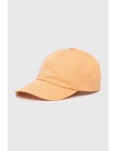 Karl Kani berretto da baseball in cotone colore arancione con applicazione