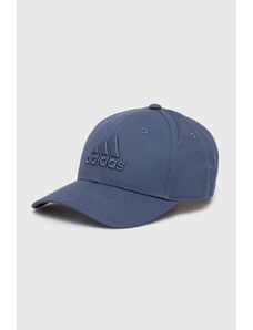 adidas berretto da baseball in cotone colore blu con applicazione IR7904