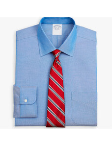 Brooks Brothers Camicia blu medio con vestibilità tradizionale non-iron in cotone Supima elasticizzato con collo Ainsley - male Camicie eleganti Blu 16