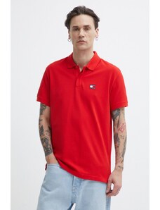 Tommy Jeans polo in cotone colore rosso DM0DM18314