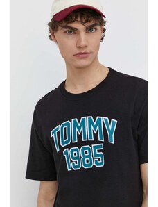 Tommy Jeans t-shirt in cotone uomo colore nero DM0DM18559