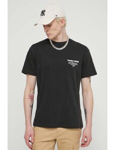 Tommy Jeans t-shirt in cotone uomo colore nero DM0DM18591
