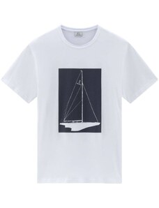 Woolrich T-shirt boat bianca