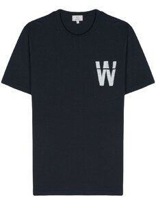 Woolrich T-shirt flag blu