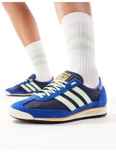 adidas Originals - SL 72 OG - Sneakers blu e verdi-Multicolore