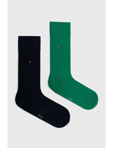 Tommy Hilfiger calzini pacco da 2 uomo colore verde 371111127