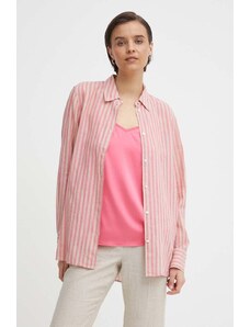 Mos Mosh camicia di lino colore rosa